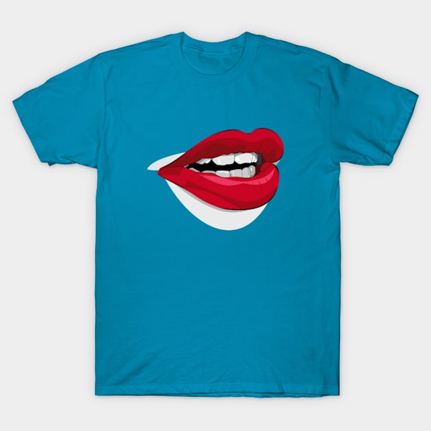 Funny Mouth T-Shirt by  hal mafhoum?